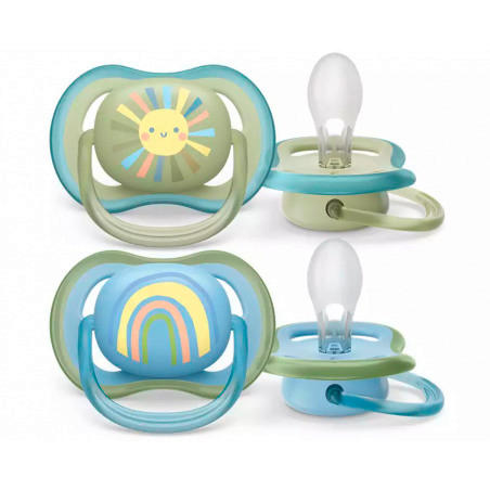 DUDA   - svijetlo zelena/tamno zelena, Basics, plastika/prirodni materijali (4/5,5/4cm) - Avent