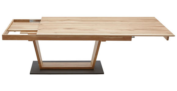 ESSTISCH Eiche Hartholz, massiv rechteckig Eichefarben, Schwarz - Eichefarben/Schwarz, KONVENTIONELL, Holz (200/100/75cm) - Dieter Knoll