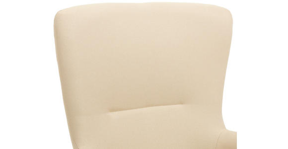 SCHAUKELSTUHL in Webstoff Creme  - Creme/Naturfarben, LIFESTYLE, Holz/Textil (71/94/91cm) - Novel