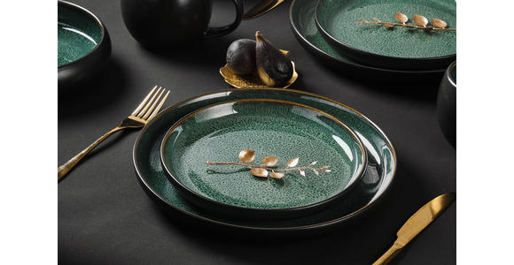 KOMBISERVICE Faro Grün 16-teilig  - Grün, Design, Keramik - Novel