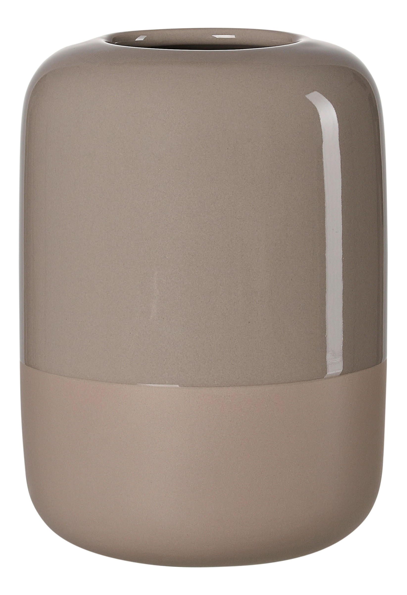 VASE 20 cm  - Braun, Basics, Keramik (14,5/14,5/20cm)