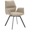 CHAISE ACCOUDOIRS  in acier  - couleur sable/anthracite, Design, métal/textile (63/86/60cm) - Venjakob