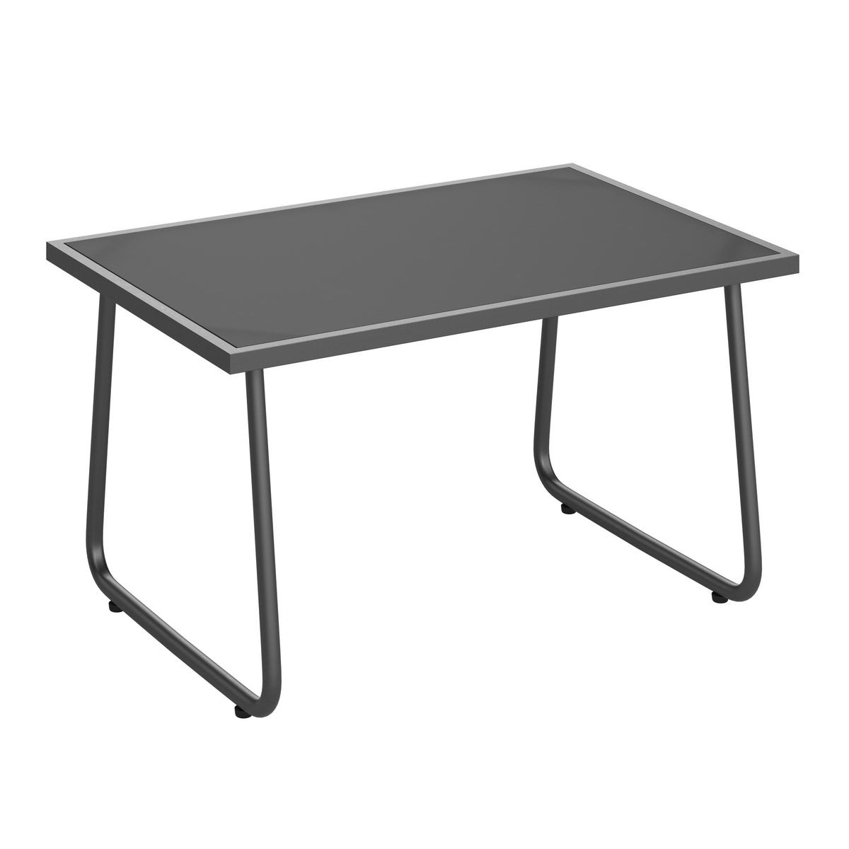 GARTENSET Webstoff Eisen  - Dunkelgrau/Schwarz, Design, Glas/Textil - Ambia Garden
