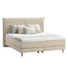 BOXSPRINGBETT 180/200 cm  in Beige  - Eichefarben/Beige, Design, Holzwerkstoff/Textil (180/200cm) - home24