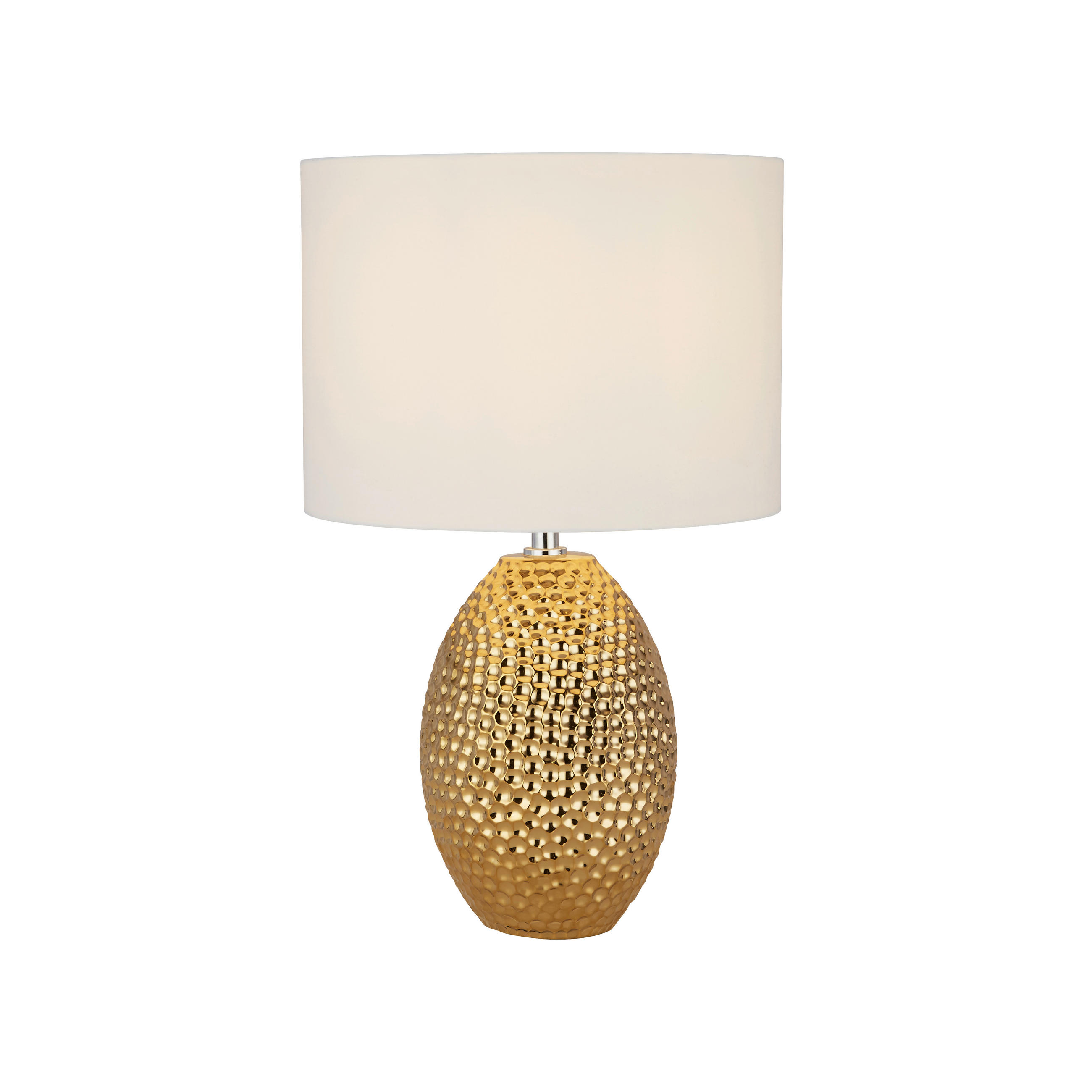 BORDSLAMPA 28/31 cm   - guldfärgad, Modern, metall/textil (28/31cm)