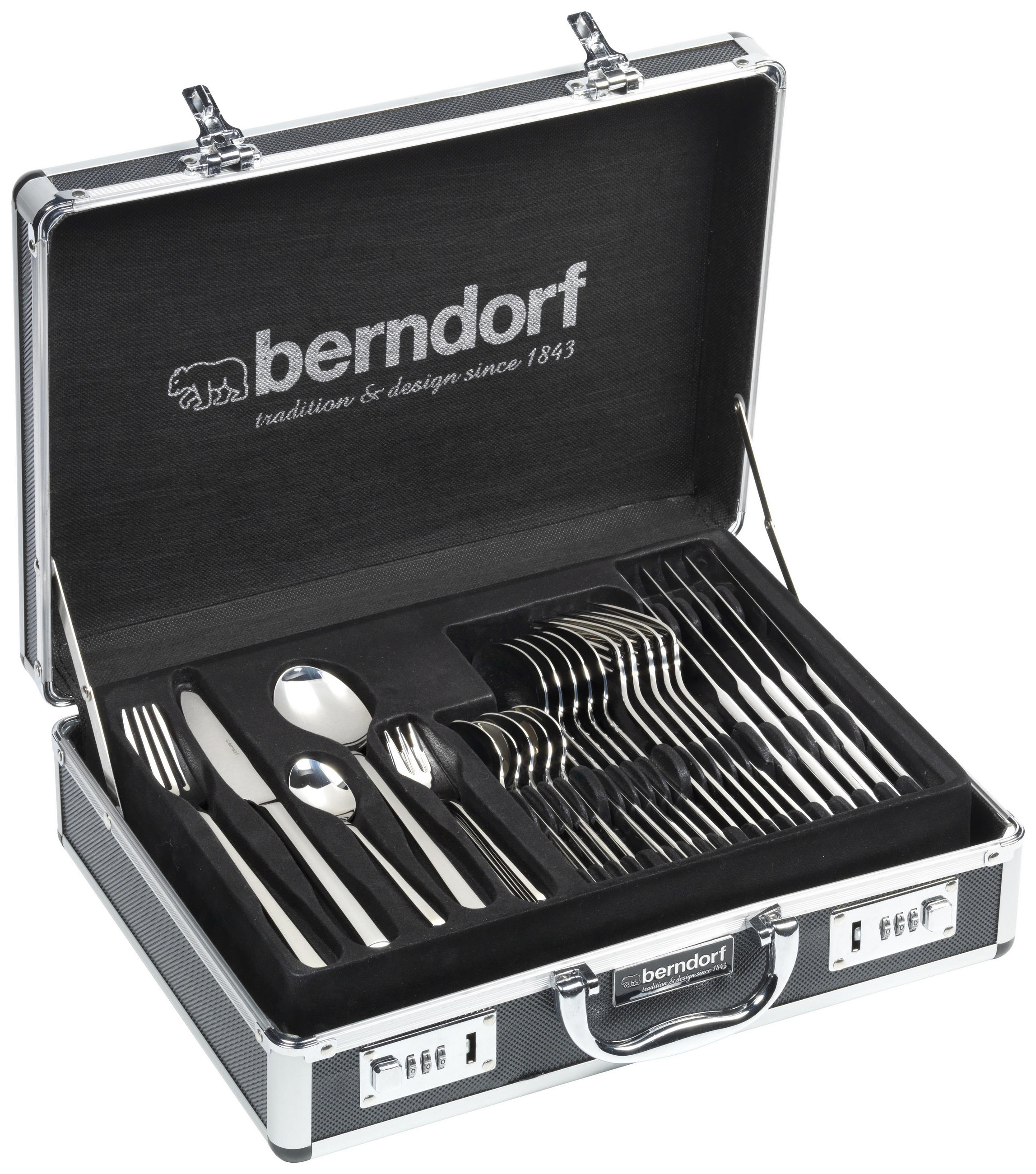 BESTECKSET LAMBADA  60-teilig  - Silberfarben, MODERN, Metall - Berndorf