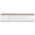 LOWBOARD  240/51/40,5 cm  Typenauswahl, Beimöbel erhältlich, stehend  - Weiß Hochglanz/Eiche Artisan, MODERN, Holz/Holzwerkstoff (240/51/40,5cm) - Carryhome