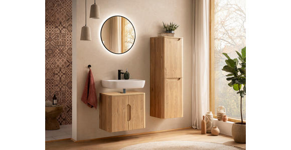 WASCHBECKENUNTERSCHRANK 61/53/35 cm  - Wildeiche, KONVENTIONELL, Holzwerkstoff (61/53/35cm) - Xora