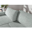 2,5-SITZER  in Flachgewebe Hellgrau  - Hellgrau/Schwarz, Design, Kunststoff/Textil (240/70/125cm) - Xora