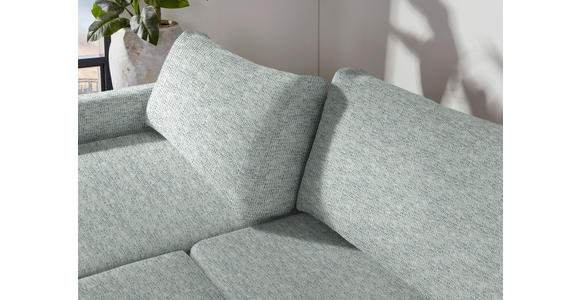 2,5-SITZER  in Flachgewebe Hellgrau  - Hellgrau/Schwarz, Design, Kunststoff/Textil (240/70/125cm) - Xora