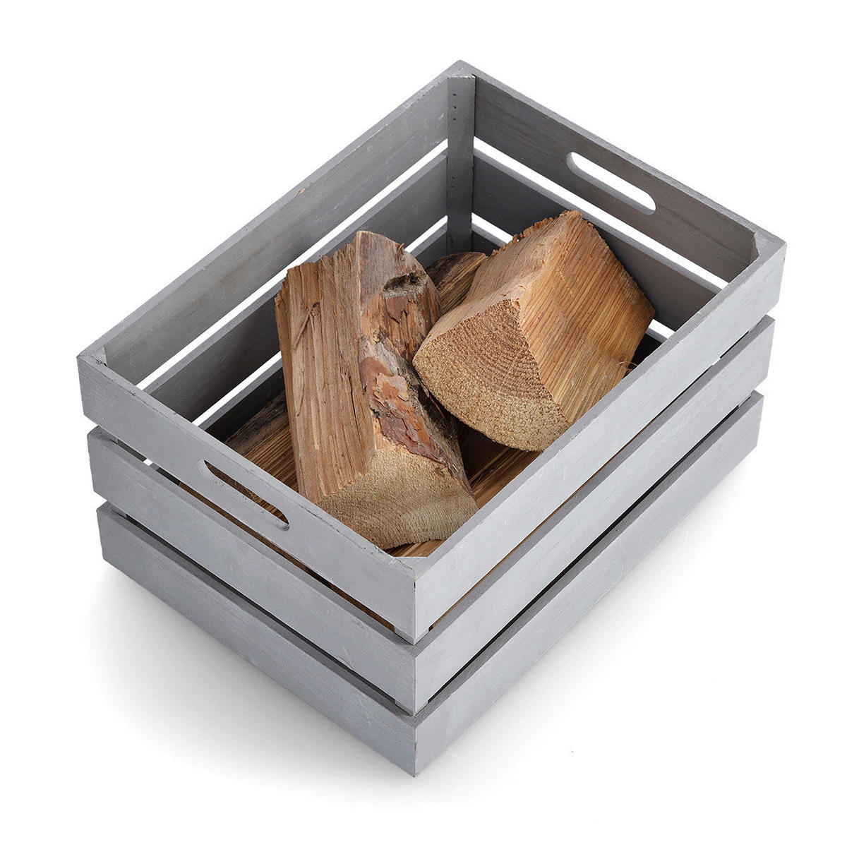 DEKOKISTE - Grau, Basics, Holz (39/29/21,5cm) - Zeller Present