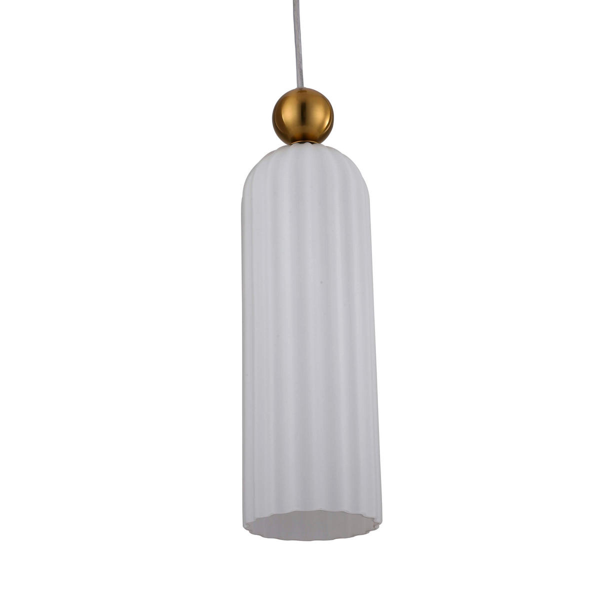 HÄNGELEUCHTE Piega 10/43 cm   - Weiß, Basics, Glas (10/43cm)