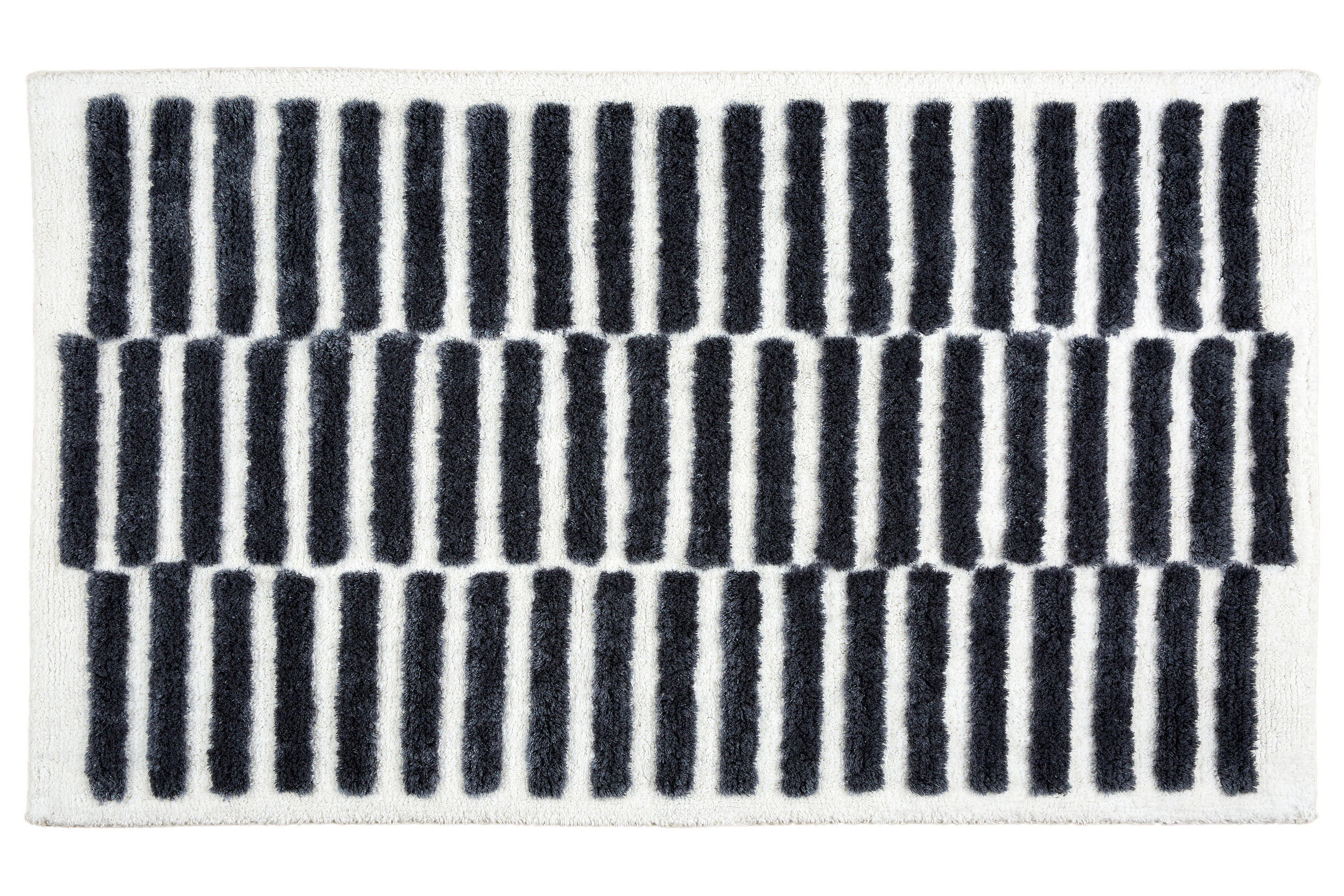 BADTEPPICH Schwarz, Perlmutt 67/110 cm  - Perlmutt/Schwarz, Basics, Textil (67/110cm) - Schöner Wohnen