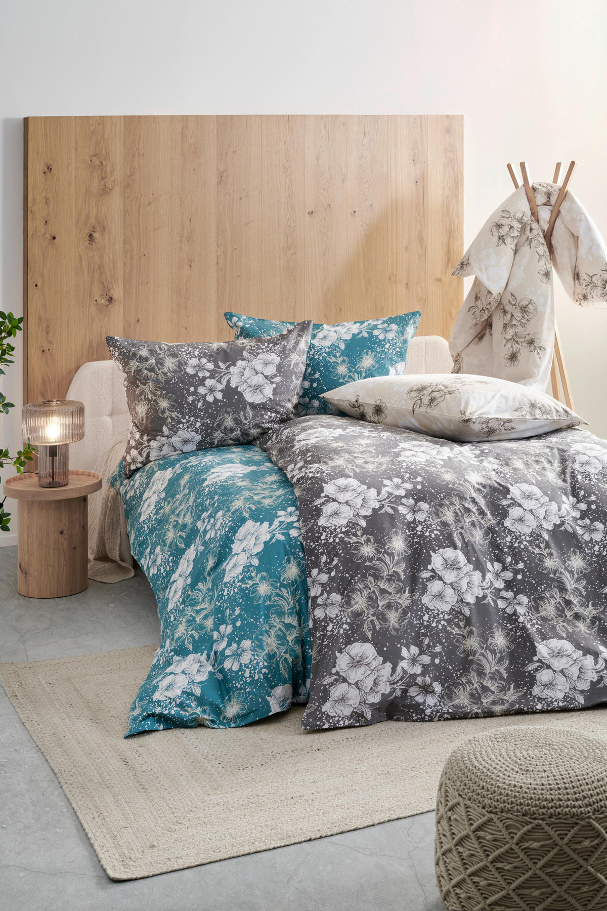 POSTEĽNÁ BIELIZEŇ, renforcé, tmavohnedá, 140/200 cm - tmavohnedá, Konventionell, textil (140/200cm) - Esposa
