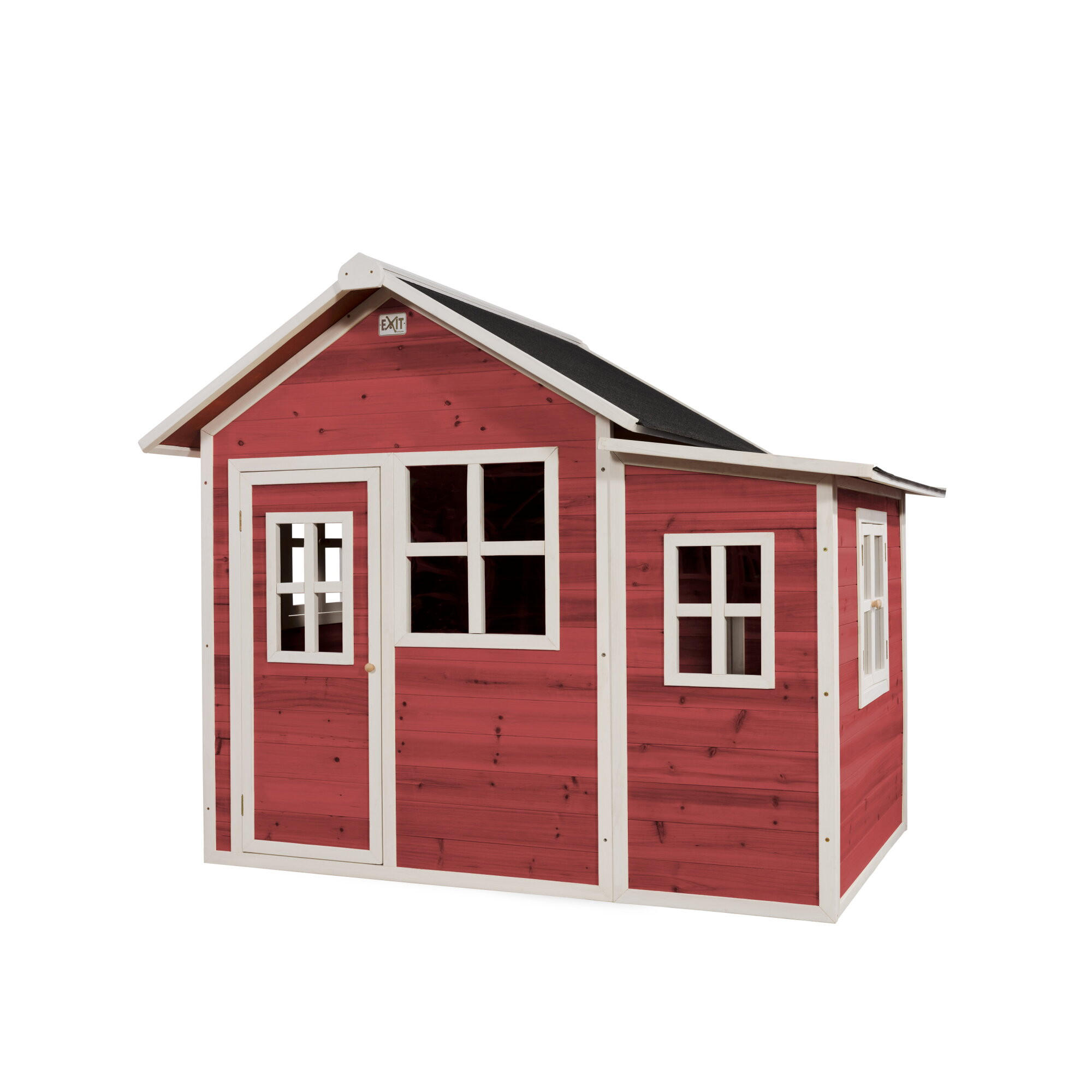 SPIELHAUS  - Rot, KONVENTIONELL, Holz (188/149/159cm) - EXIT Toys
