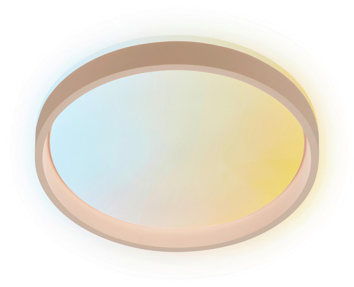LED-DECKENLEUCHTE Aurie Glow 39/8 cm   - Beige, KONVENTIONELL, Kunststoff (39/8cm) - Briloner