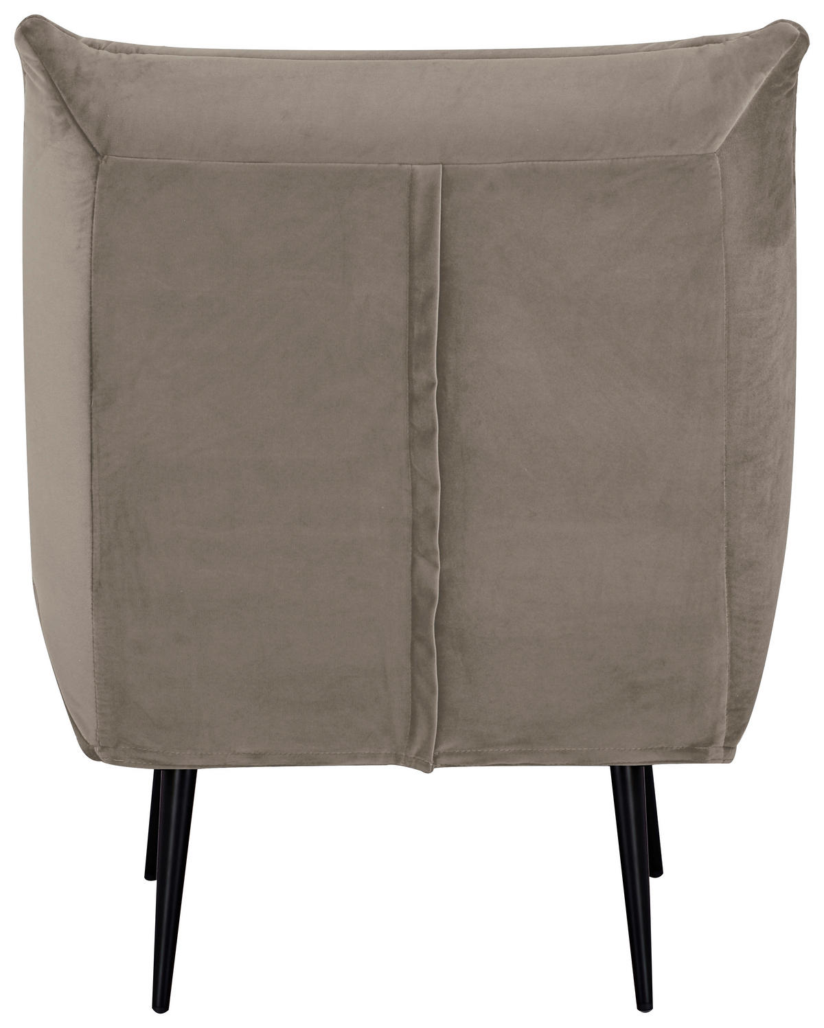 SESSEL Samt Taupe    - Taupe/Schwarz, MODERN, Textil/Metall (75/92/87cm) - MID.YOU