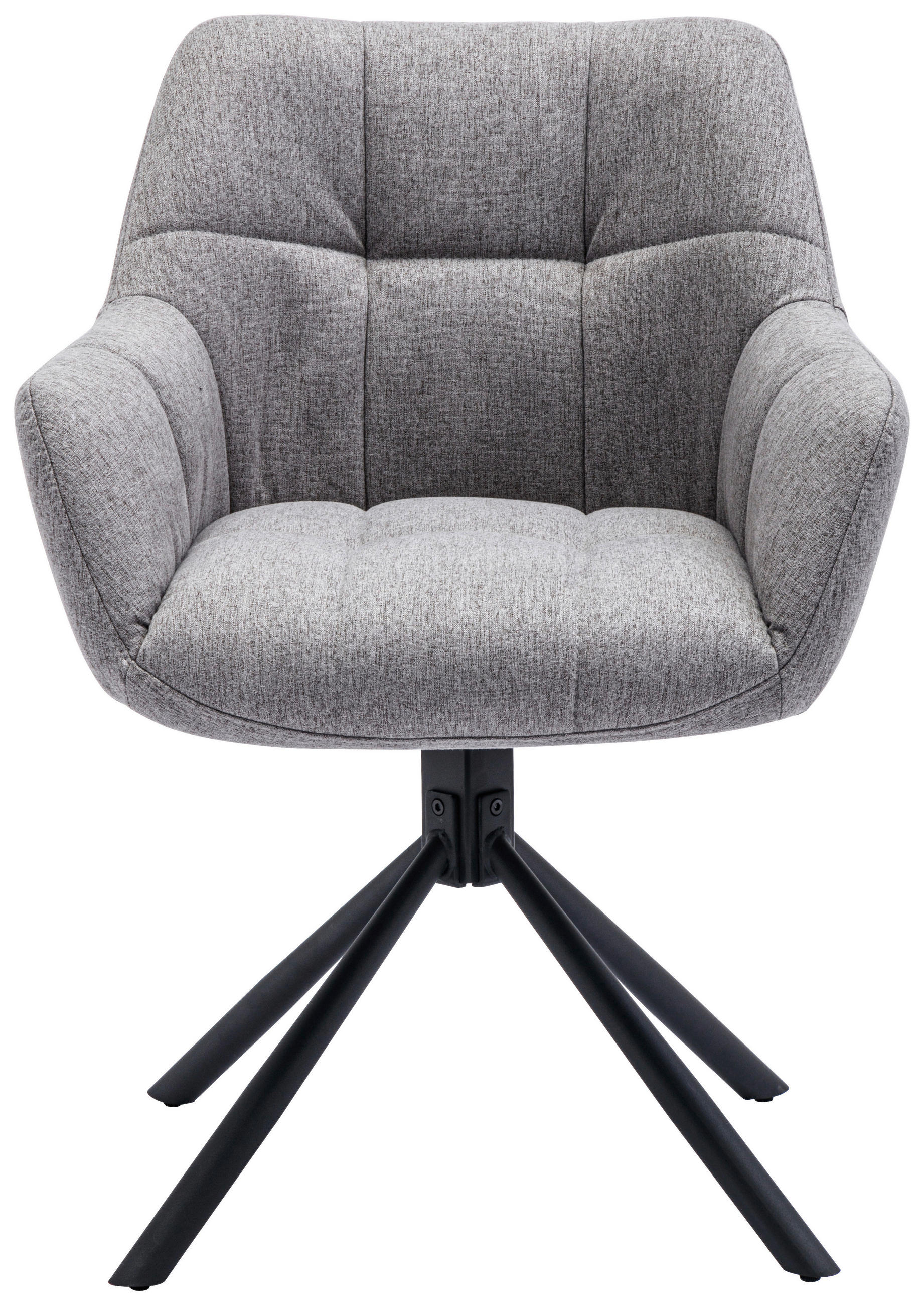 ŽIDLE, světle šedá - černá/světle šedá, Basics, kov/textil (60/82/62cm) - Voleo
