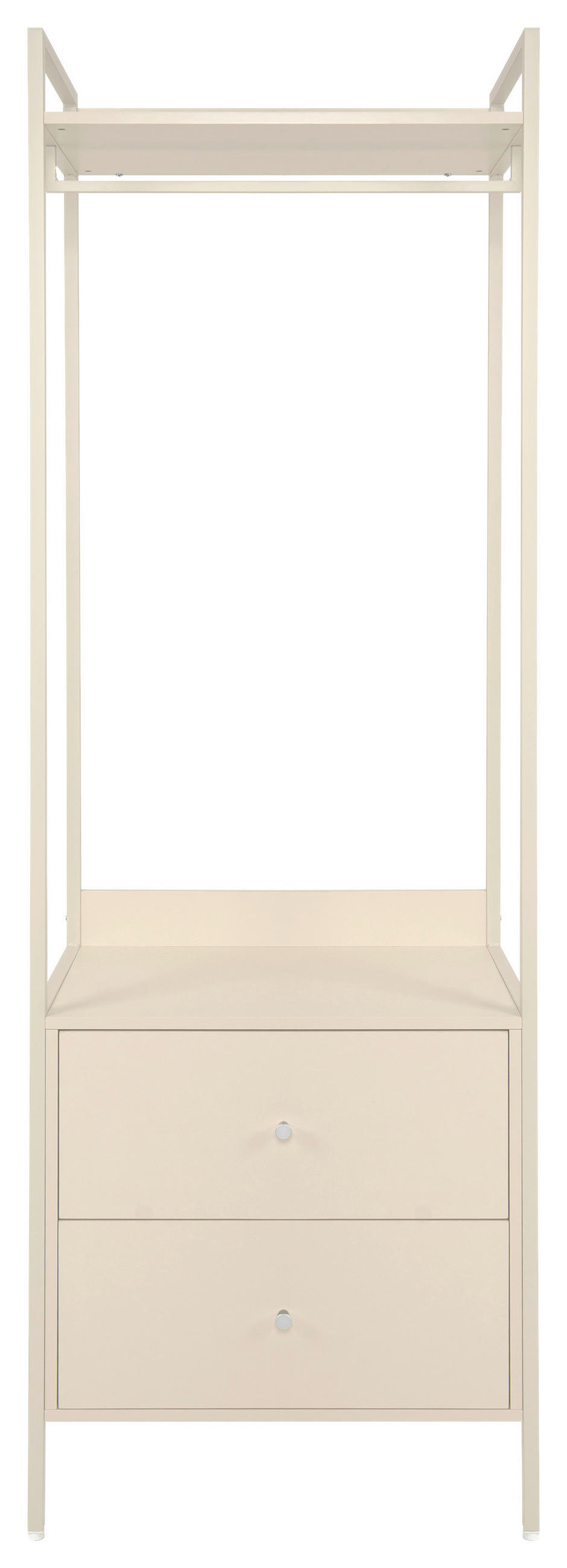 GARDEROBE 64/190/40 cm  - Beige, Modern, Holzwerkstoff/Metall (64/190/40cm) - MID.YOU