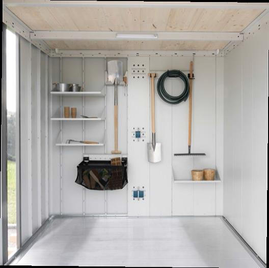 WANDVERKLEIDUNG - Weiss/Grau, Design, Kunststoff (27,9/203,5/2cm) - Biohort