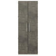AKTENSCHRANK Anthrazit, Weiß  - Anthrazit/Weiß, KONVENTIONELL, Holzwerkstoff (80/220,5/41,9cm) - Moderano