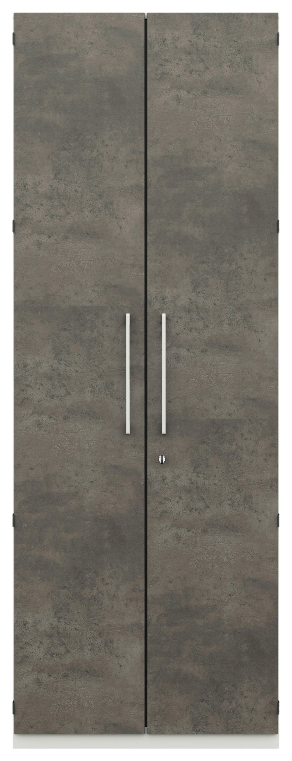 AKTENSCHRANK Anthrazit, Weiß  - Anthrazit/Weiß, KONVENTIONELL, Holzwerkstoff (80/220,5/41,9cm) - Moderano