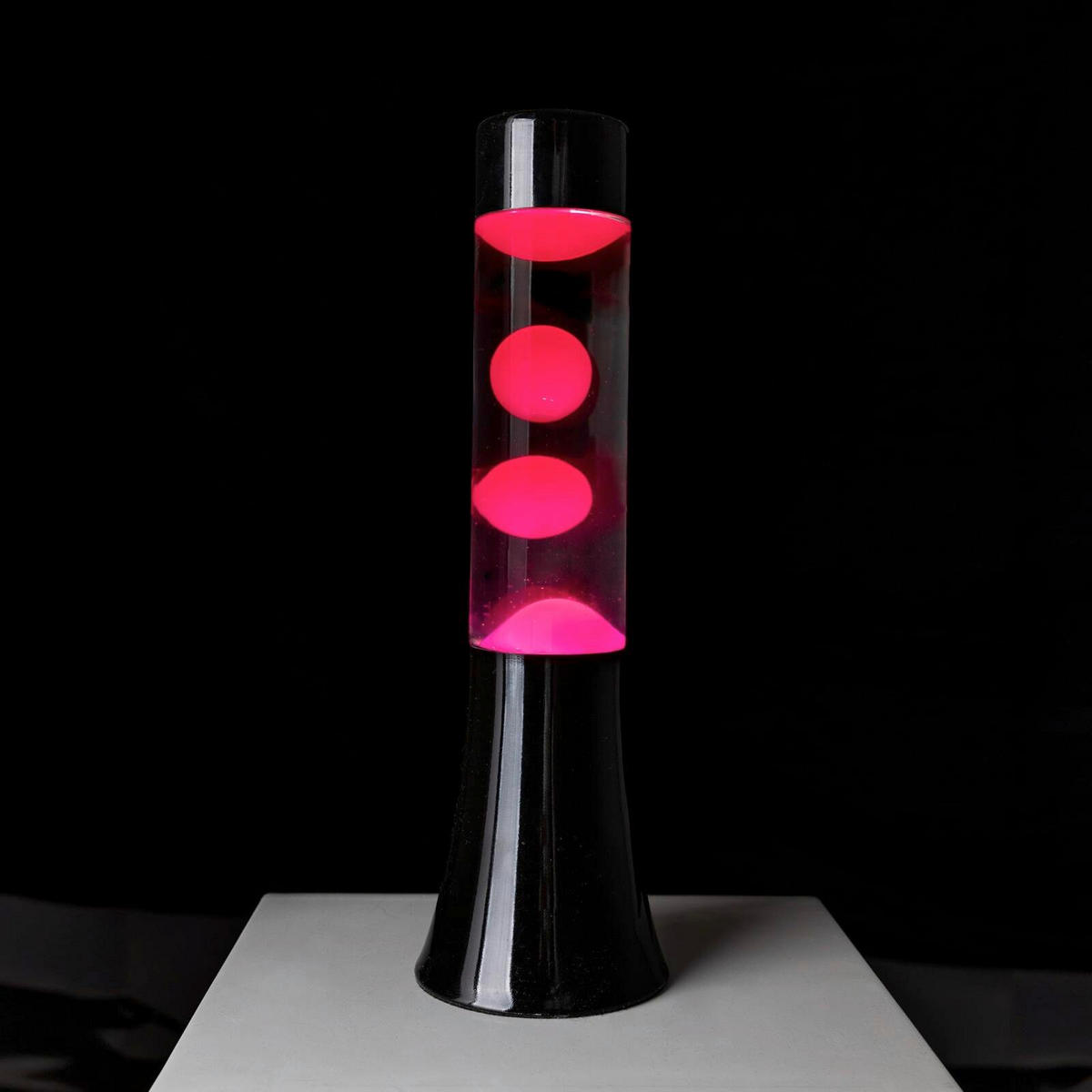 LAVALEUCHTE - Pink/Schwarz, Basics, Metall (9/9/31cm)