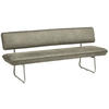 SITZBANK 200/87/67 cm  in Silberfarben, Edelstahlfarben  - Edelstahlfarben/Silberfarben, Design, Textil/Metall (200/87/67cm) - Venjakob