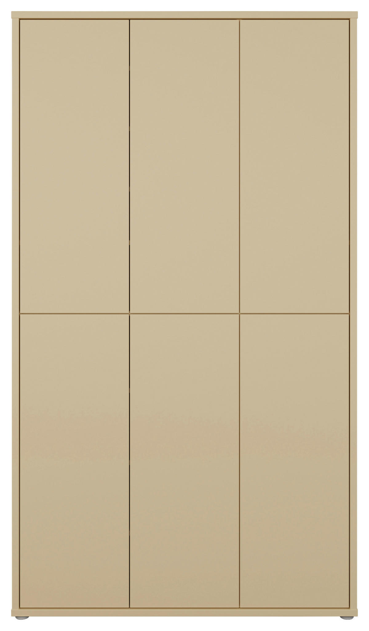 SCHUHSCHRANK  in 109,2/191,9/34,9 cm  - Hellgelb/Grau, MODERN, Holzwerkstoff/Kunststoff (109,2/191,9/34,9cm) - Carryhome