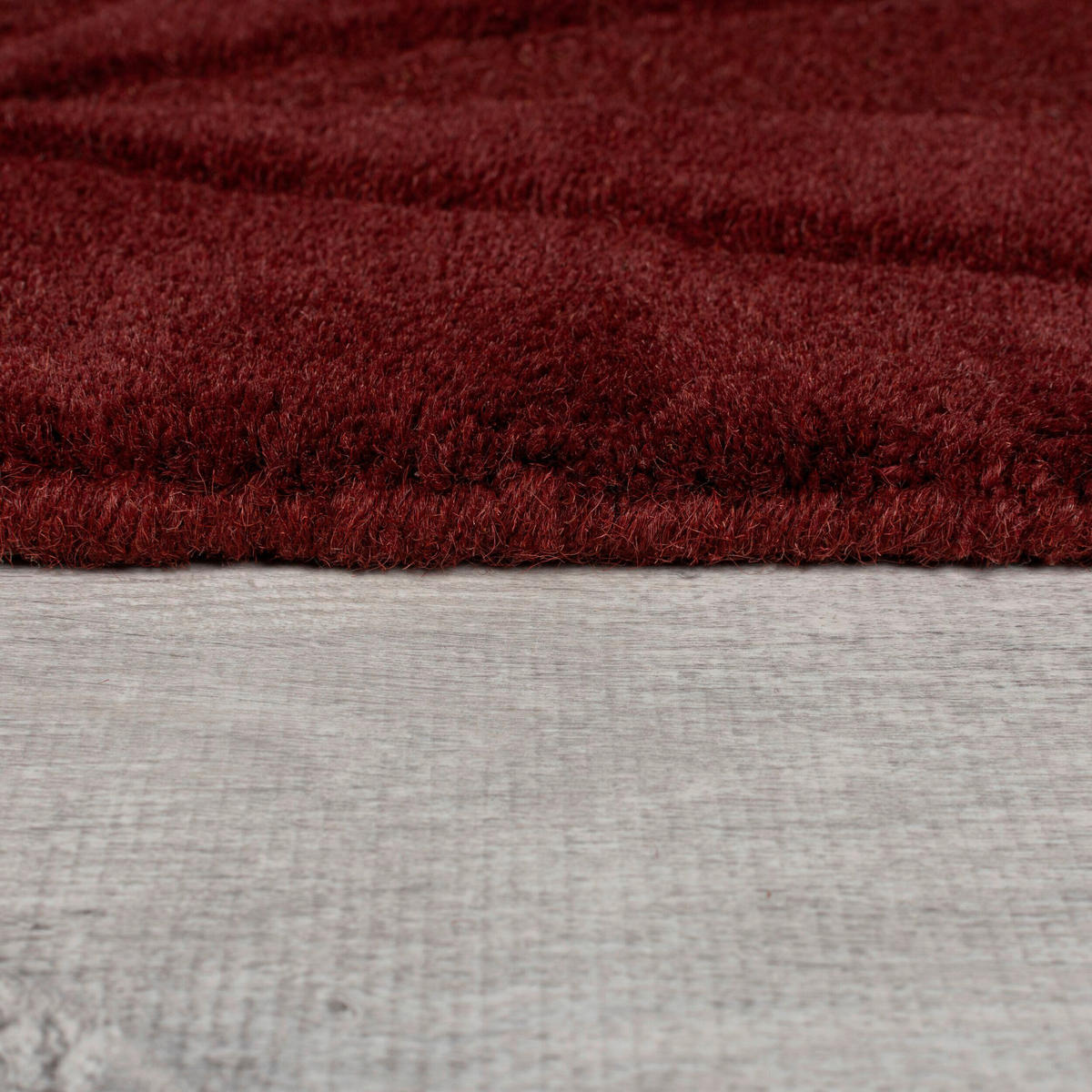 WOLLTEPPICH 160/160 cm Rot  - Rot, MODERN, Textil (160/160cm) - Xora