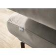 ECKSOFA in Chenille Greige  224/305 cm  - Greige/Schwarz, Design, Textil/Metall (224/305cm) - Dieter Knoll