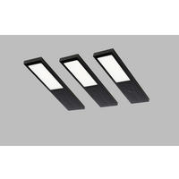 UNTERBAULEUCHTEN-SET 5/0,7/17 cm   - Schwarz, Basics, Metall (5/0,7/17cm)