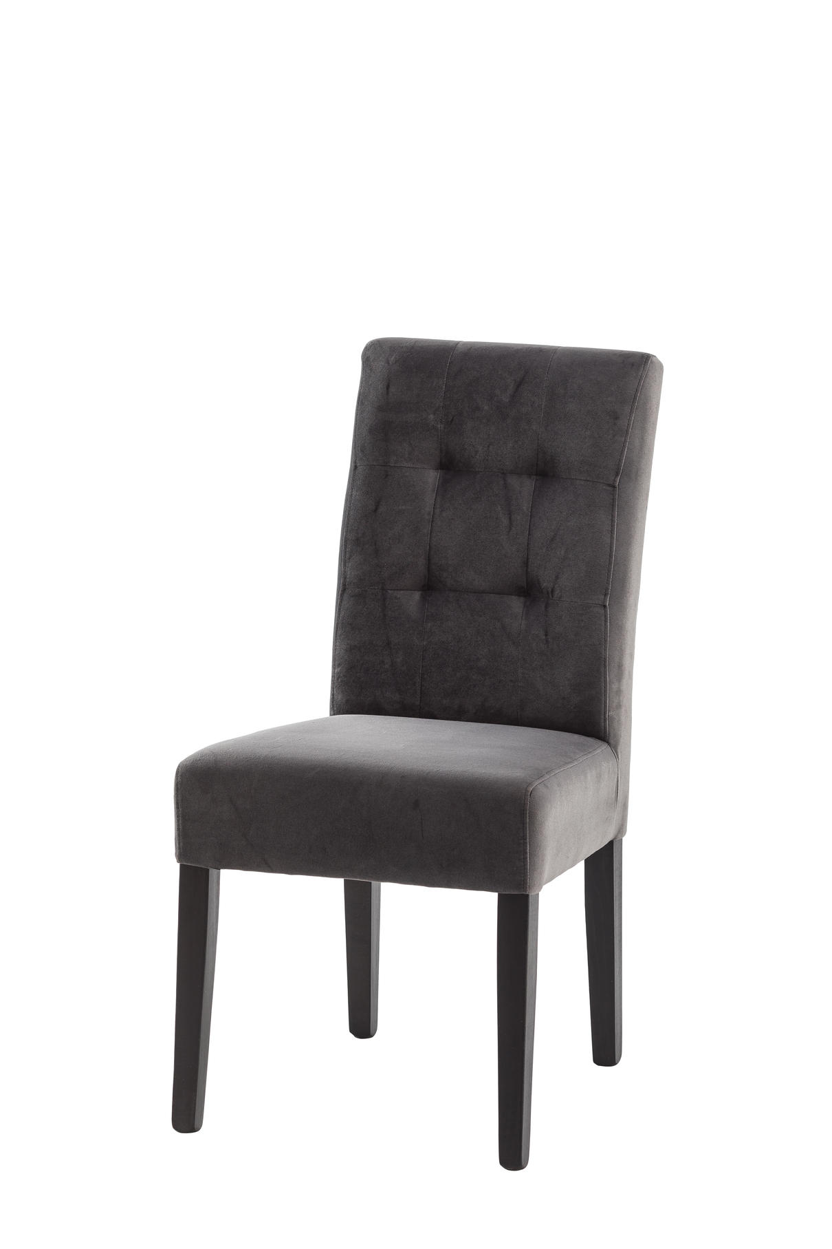 STOLICA  tamno siva  drvo, tekstil      - tamno siva/wenge boje, Design, drvo/tekstil (48,5/95,5/64cm)