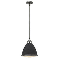HÄNGELEUCHTE 32.4/42.6 cm    - Zinkfarben, Konventionell, Glas/Metall (32.4/42.6cm) - Elstead Lighting
