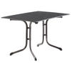 GARTENKLAPPTISCH 120/80/73 cm Metall, Kunststoff rechteckig  - Anthrazit/Grau, Basics, Kunststoff/Metall (120/80/73cm) - Sieger