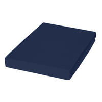 SPANNBETTTUCH Jersey  - Dunkelblau, Basics, Textil (100/200cm) - Janine