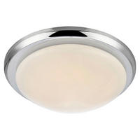 LED-DECKENLEUCHTE - Chromfarben/Weiß, Basics (35/9.5/35cm) - Markslöjd