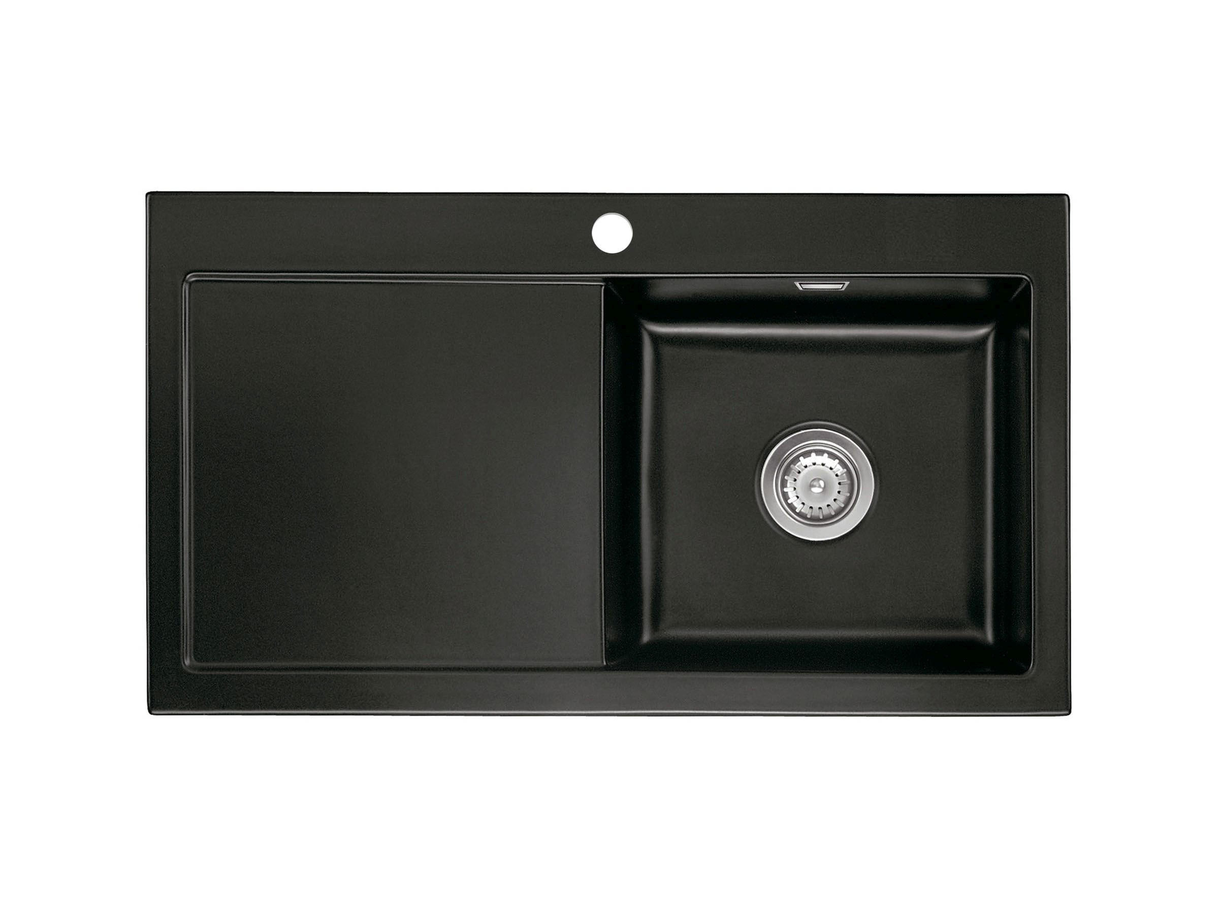 SPÜLE Mera 90 / 50740187  - Schwarz, Basics, Keramik (90/20/51cm) - Systemceram