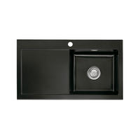 SPÜLE Mera 90 / 50740187  - Schwarz, Basics, Keramik (90/20/51cm) - Systemceram