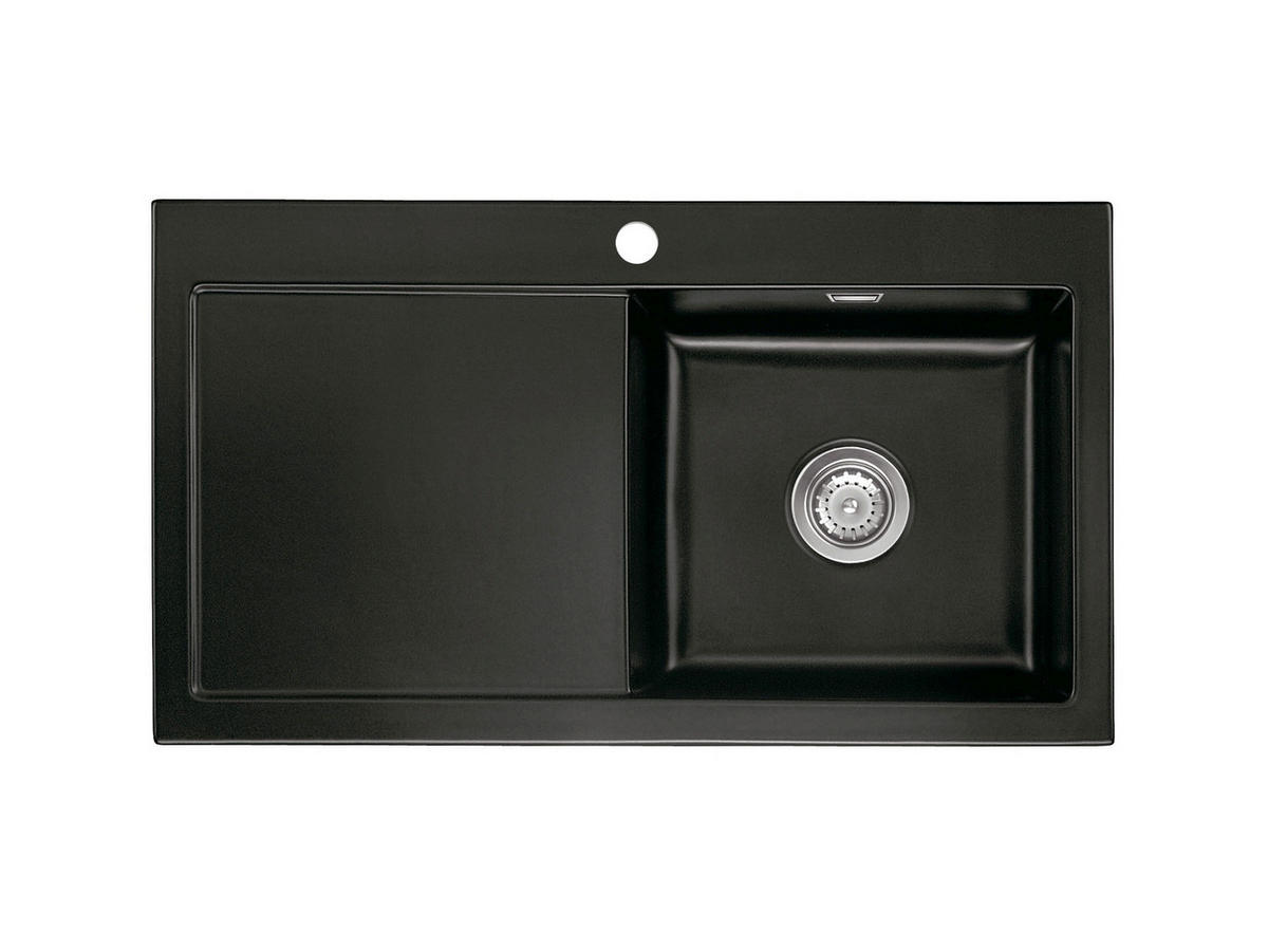 SPÜLE Mera 90 / 50740187  - Schwarz, Basics, Keramik (90/20/51cm) - Systemceram