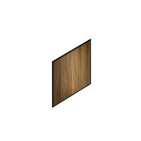 STENSKA DEKORACIJA    - barva oreha, Basics, leseni material (23,5/22,3/1,8cm)