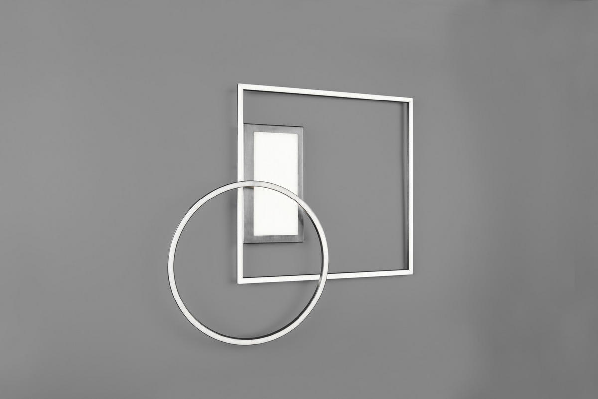 PLAFONIERĂ CU LED - culoare nichel, Design, metal (64,5/9,0/86,5cm)