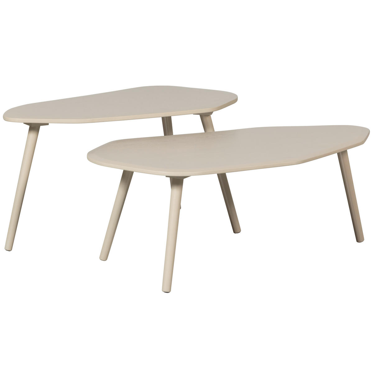BEISTELLTISCHSET in Holzwerkstoff  - Sandfarben, Design, Holzwerkstoff - Livetastic