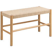 SITTBÄNK i trä, textil naturfärgad, furufärgad  - furufärgad/naturfärgad, Trend, trä/textil (80/45/35cm) - Best Price