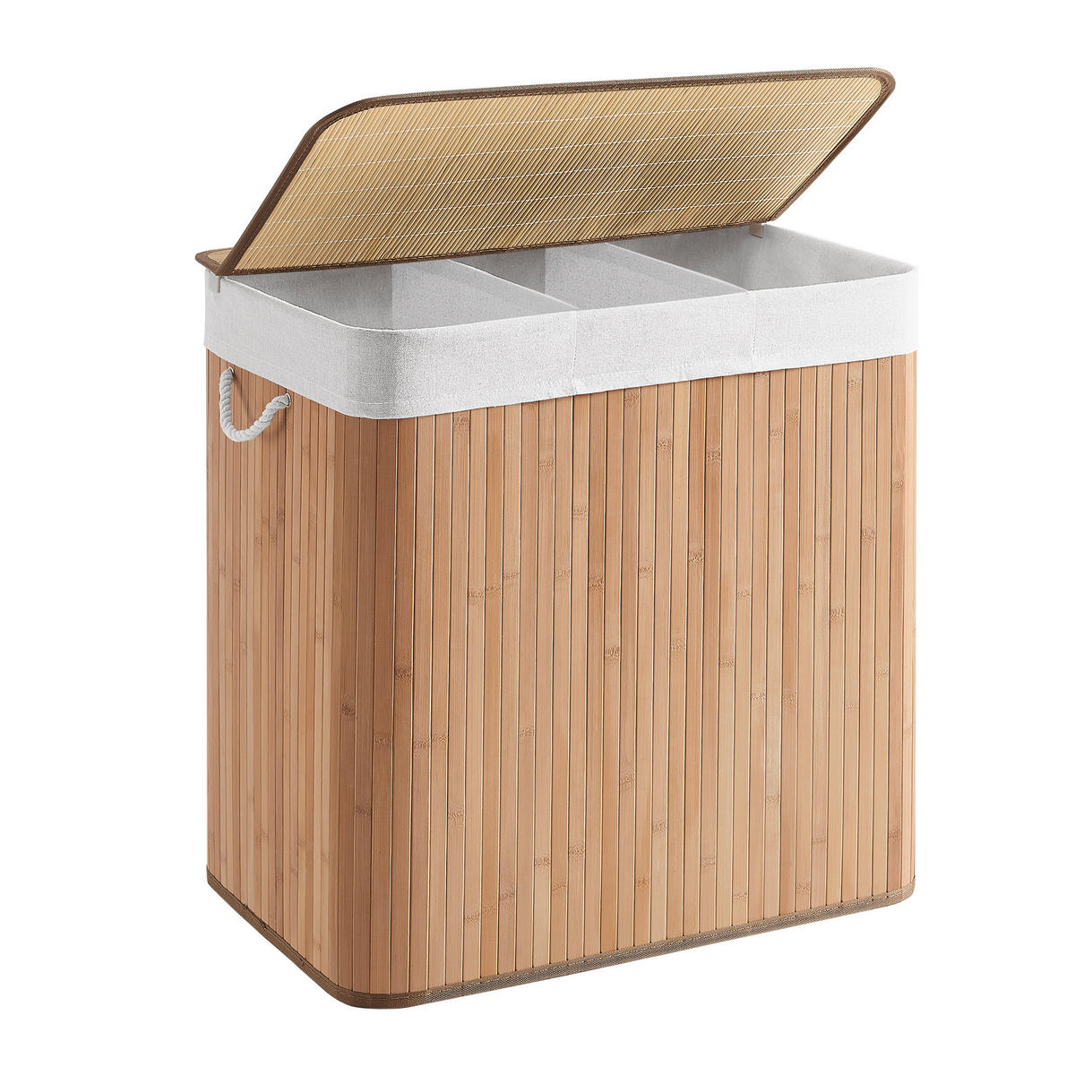 WÄSCHEKORB - Naturfarben, Basics, Naturmaterialien/Textil (60/61,5/40cm)