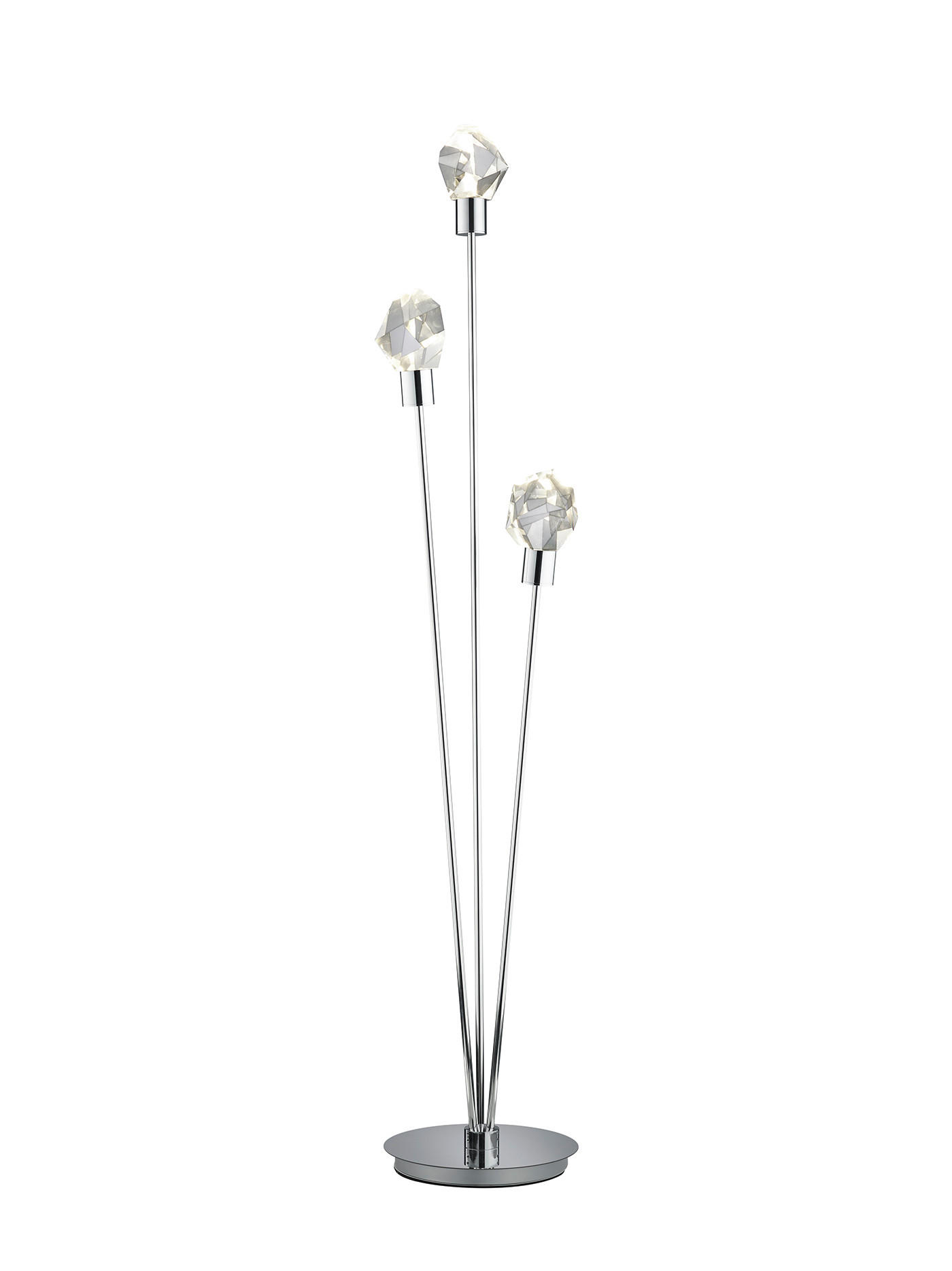 Trio Leuchten Led-Stehleuchte Verano Chrom, Transparent 150 cm