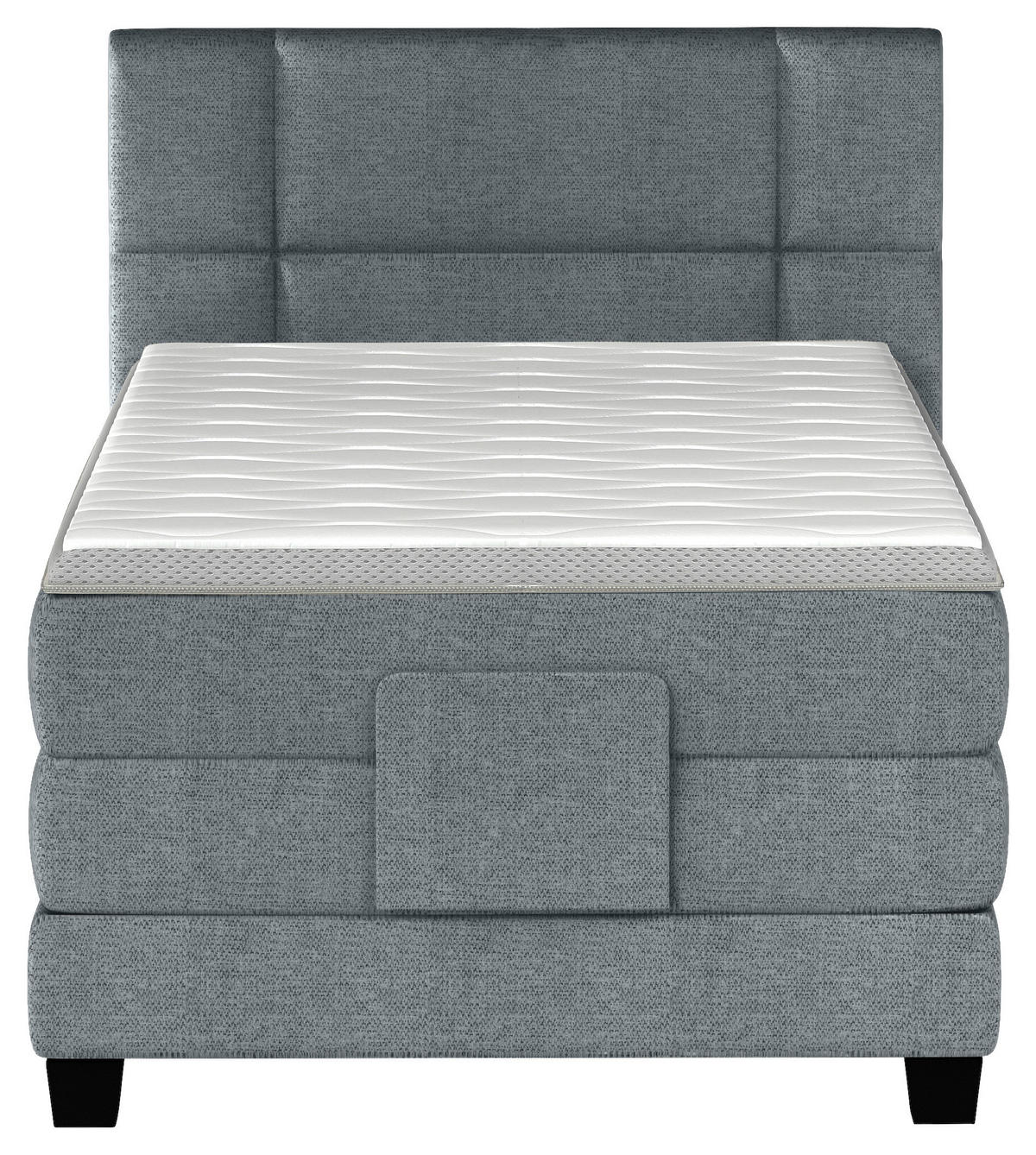 BOXSPRINGBETT 90/200 cm  in Grau  - Schwarz/Grau, KONVENTIONELL, Holz/Kunststoff (90/200cm) - Esposa