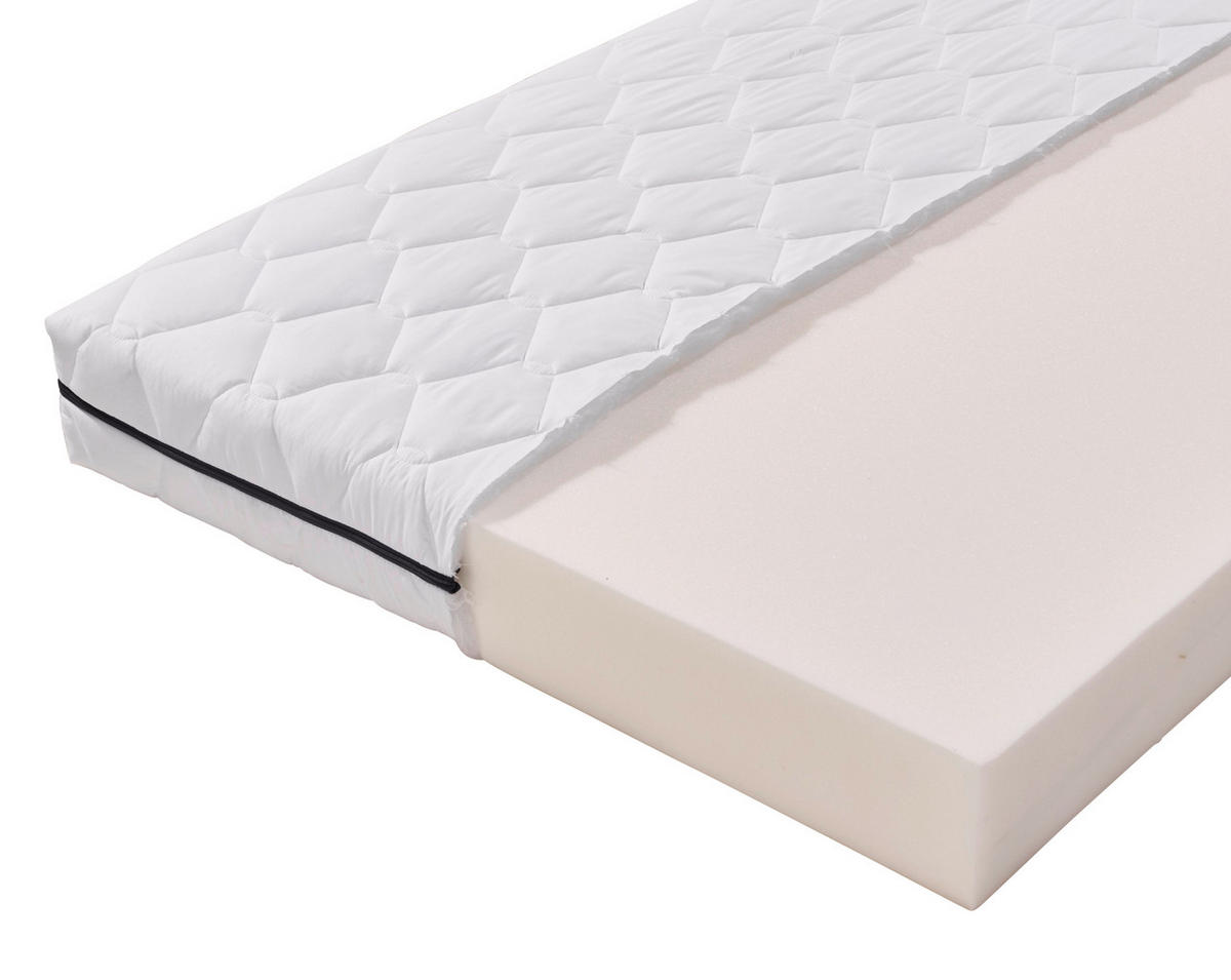 MATRACE Z PUR PĚNY, 90/200 cm - bílá, Moderní, textil (90/200cm) - Livetastic