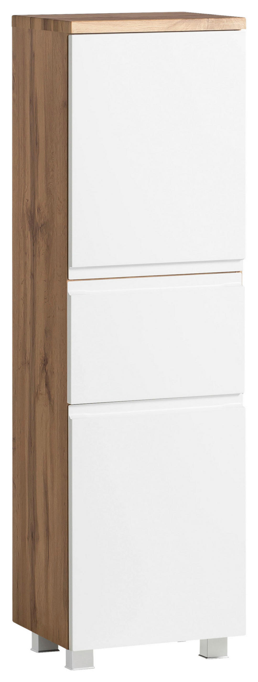 MIDISCHRANK 40/130/35 cm - Weiss/Eiche Wotan, Modern, Holzwerkstoff (40/130/35cm) - Held