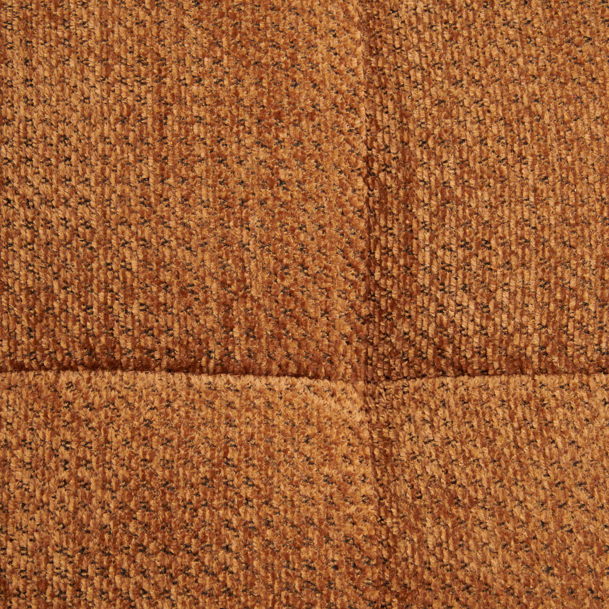 ECKSOFA Rostfarben Chenille  - Rostfarben/Schwarz, MODERN, Kunststoff/Textil (204/145cm) - home24